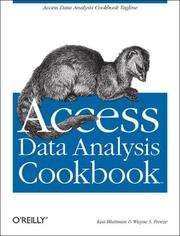Cover of: Access Data Analysis Cookbook (Cookbooks) by Ken Bluttman, Wayne Freeze