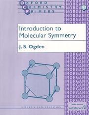 Cover of: Introduction to molecular symmetry by J. S. Ogden
