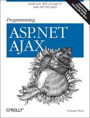 Cover of: Programming ASP.NET AJAX by Christian Wenz