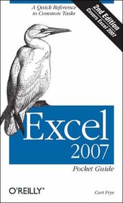Cover of: Excel 2007 by Curtis Frye