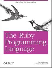 Cover of: The Ruby Programming Language by David Flanagan, Yukihiro Matsumoto