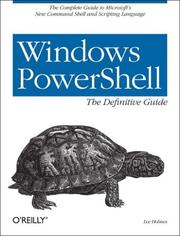 Cover of: Windows PowerShell Cookbook by Lee Holmes
