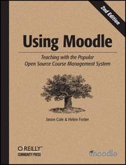 Cover of: Using Moodle by Jason Cole, Helen Foster