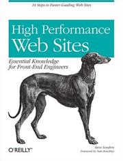 Cover of: High Performance Web Sites: Essential Knowledge for Front-End Engineers