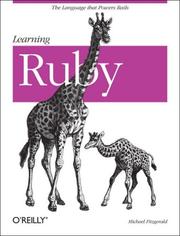 Cover of: Learning Ruby (Learning) by Michael Fitzgerald
