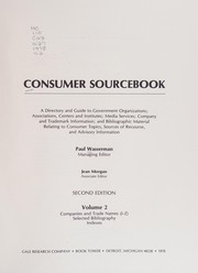 Cover of: Consumer Sourcebook (Volume 1)
