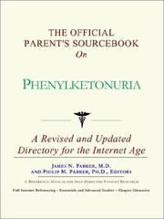 Cover of: The Official Parent's Sourcebook on Phenylketonuria