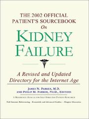 Cover of: The 2002 Official Patient's Sourcebook on Kidney Failure