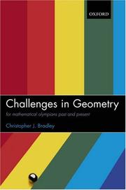 Cover of: Challenges in geometry: for mathematical Olympians past and present