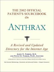 Cover of: The 2002 Official Patient's Sourcebook on Anthrax by ICON Health Publications, ICON Health Publications