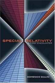 Cover of: Special Relativity: A First Encounter: 100 Years since Einstein