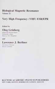 Cover of: Very high frequency (VHF) ESR/EPR