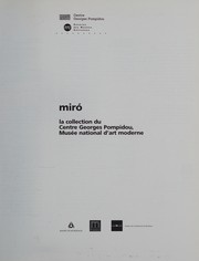 Cover of: Miro: la collection du Centre Georges Pompidou, Musée national d'art moderne