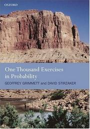 Cover of: One Thousand Exercises in Probability