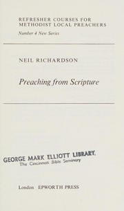 Cover of: Preaching from Scripture
