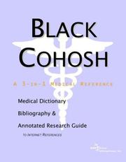 Black Cohosh by ICON Health Publications