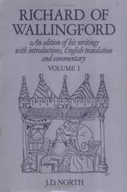 Cover of: Richard of Wallingford: an edition of his writings