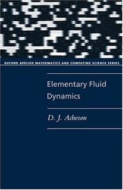 Cover of: Elementary fluid dynamics