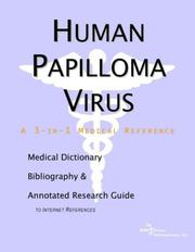 Cover of: Human Papilloma Virus - A Medical Dictionary, Bibliography, and Annotated Research Guide to Internet References
