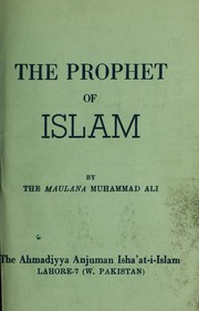 Cover of: The prophet of Islam