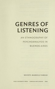 Cover of: Genres of Listening