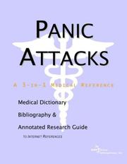 Cover of: Panic Attacks - A Medical Dictionary, Bibliography, and Annotated Research Guide to Internet References