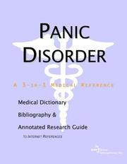 Cover of: Panic Disorder - A Medical Dictionary, Bibliography, and Annotated Research Guide to Internet References