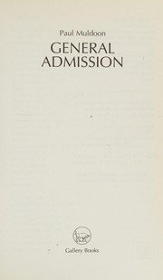 Cover of: General admission