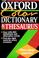 Cover of: The Oxford color dictionary & thesaurus