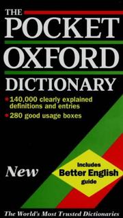 Cover of: The Pocket Oxford Dictionary of Current English