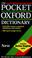 Cover of: The Pocket Oxford Dictionary of Current English