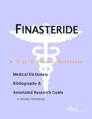 Cover of: Finasteride - A Medical Dictionary, Bibliography, and Annotated Research Guide to Internet References | ICON Health Publications