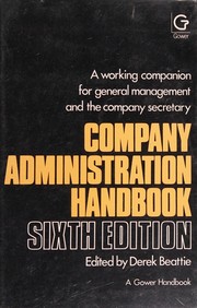 Cover of: Company administration handbook