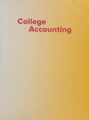 Cover of: COLLEGE ACCOUNTING: a contemporary approach