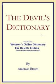 Cover of: The Devil's Dictionary by ICON Group International, Inc.