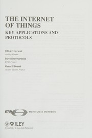 Cover of: The internet of things: applications to the smart grid and building automation
