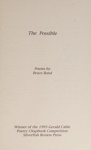 Cover of: The possible by Bond, Bruce