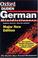 Cover of: The Oxford-Duden German Minidictionary (Dictionary)