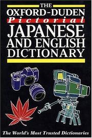 Cover of: The Oxford-Duden Pictorial Japanese and English Dictionary