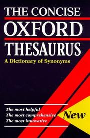 Cover of: The Concise Oxford Thesaurus