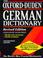 Cover of: The Oxford-Duden German Dictionary