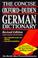 Cover of: The Concise Oxford-Duden German dictionary