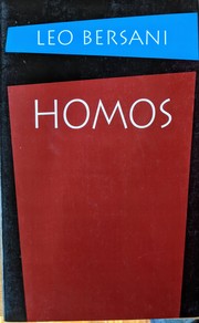 Cover of: Homos by Leo Bersani
