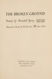 Cover of: The broken ground: poems.