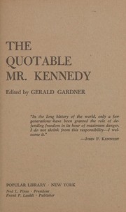 Cover of: The quotable Mr. Kennedy.