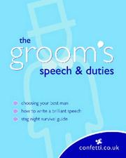 Cover of: The Groom's Speech and Duties (Confetti)