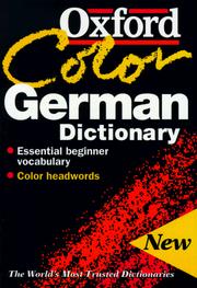Cover of: The Oxford color German dictionary by Gunhild Prowe
