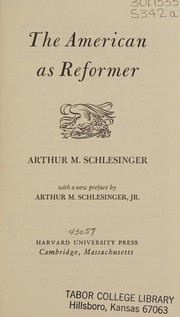 Cover of: The American as reformer.