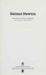 Cover of: Helmut Newton by Helmut Newton