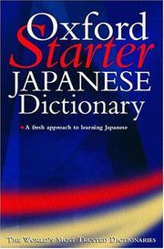 Cover of: The Starter Oxford Japanese Dictionary by 
